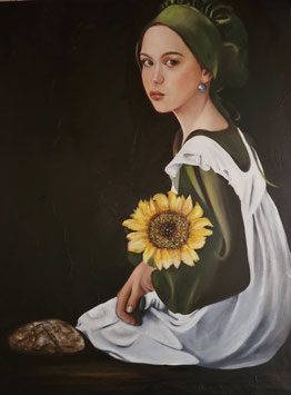 Amalia mit der Sonnenblume