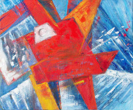 Komposition V Rot-Blau