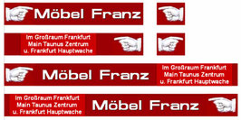 RESTPOSTEN - Werbung für Düwag Gt6 Halling - Frankfurt