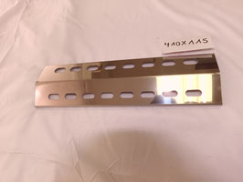 410 mm x 115 mm x 1mm V4A Spiegel poliert Edelstahl Flammenverteiler