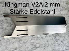 Kingman 390 mm x 120 mm x 1,5mm V2A Edelstahl Flammenverteiler