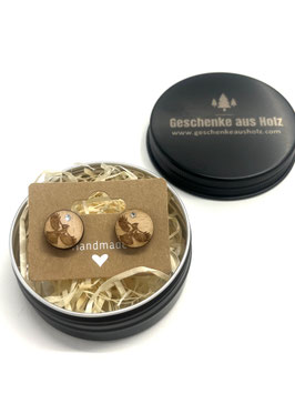 Vogel | Holzschmuck | Ohrstecker | Holz | Stressten | Geschenk | Schmuck | Ohrring | Tier  | Alpin