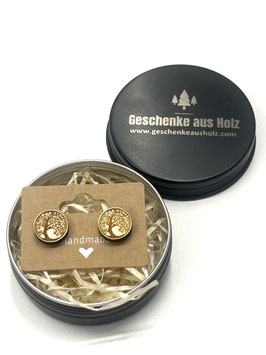 Lebensbaum | Holzschmuck | Ohrstecker | Holz | Baum | Geschenk | Schmuck | Ohrring | Natur  |