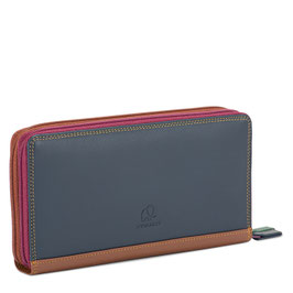 375-174 Large Double Zip Around Purse - Bosco