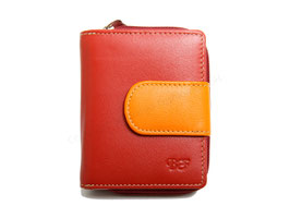 Kleines Rv-Portemonnaie Nr.1502 RFID - Multicolor Rot