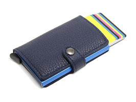 Smartcase Kreditkartenetui - Blau mit blauer Safecard Box