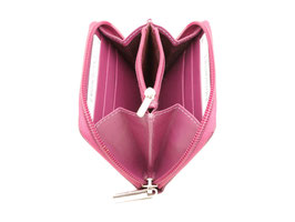 Kleines Reissverschluss Portemonnaie Nr.1601 - Fuchsia