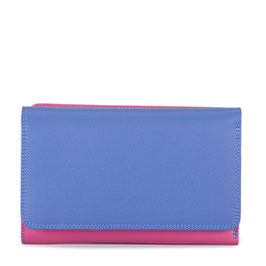 363-181 Medium Tri-fold Wallet w/Outer Zip Purse - Viola