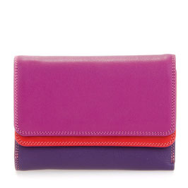 250-75 Double Flap Purse / Wallet - Sangria