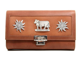 Serviceportemonnaie Emme Leder Braun mit Beschläge