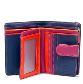 390-75 Medium 10 C/C Wallet w/Zip Purse - Sangria