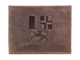 Portemonnaie mit Graubünden Wappen Prägung