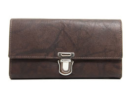 Gastro Portemonnaie mit Schnappverschluss - Braun