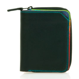 226-4 Small Wallet with Zipround Purse - Black/Pace