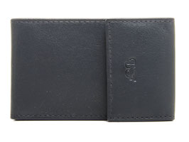 Kreditkartenetui Nr. 5204 RFID mit Kunstoffeinsatz - Dunkelblau