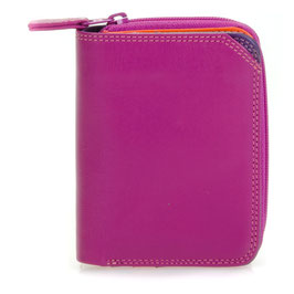 226-57 Small Wallet with Zipround Purse - Sangria