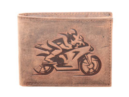 Herrenportemonnaie mit Racebike Prägung - RFID