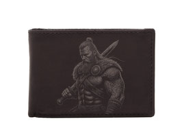 Mini Portemonnaie Nr.1034 mit Wikinger Nr.2 Läsergravur