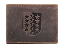 Portemonnaie mit Wallis Wappen Prägung