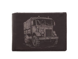 Mini Portemonnaie Nr.1034 mit Lastwagen Nr.5 Läsergravur