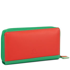375-185 Large Double Zip Around Purse - Sicily