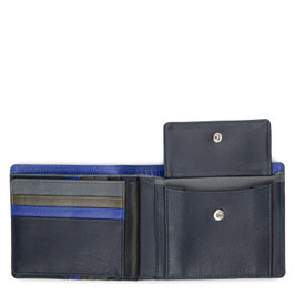 4509-173 RFID Large Men's Wallet with Coin Pocket - Midnight