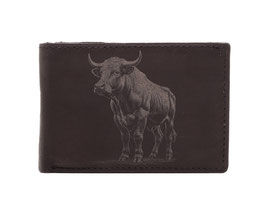 Mini Portemonnaie Nr.1034 Stier Läsergravur