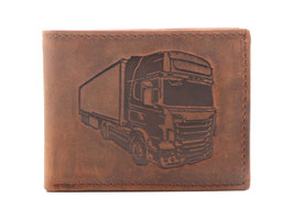 Portemonnaie mit Lastwagen "Nr.3" Prägung