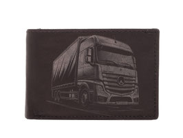 Mini Portemonnaie Nr.1034 mit Lastwagen Nr.4 Läsergravur