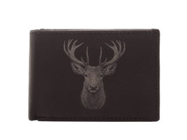 Mini Portemonnaie Nr.1034 mit Hirsch Nr.2 Läsergravur