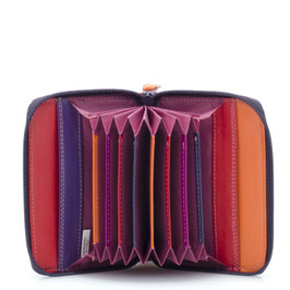 328-75 Zipped Credit Card Holder - Sangria