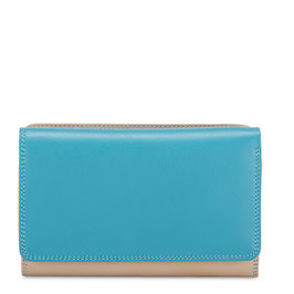 363-186 Medium Tri-fold Wallet w/Outer Zip Purse - Sardinia