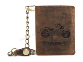 Greenburry Kettenbörse Bike im Hochformat - Antikbraun