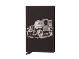 Safecard Kreditkartenbox - Schwarz mit Offroader Gravur