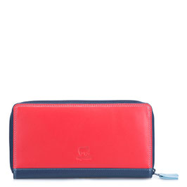 375-127 Large Double Zip Around Purse - Royal