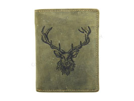 Greenburry Vintage Geldbörse mit Hirschkopf Prägung