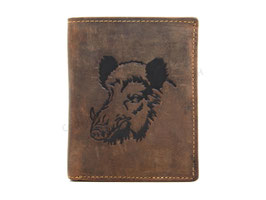 Greenburry Vintage Ledergeldbörse - Wildschwein
