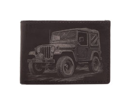 Mini Portemonnaie Nr.1034 mit Offroader Läsergravur