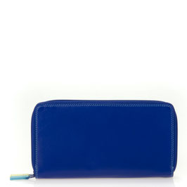 375-92 Large Double Zip Around Purse - Seascape