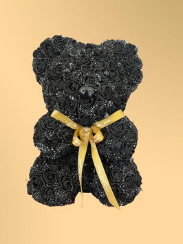 Rosenbär schwarz mit Tüll