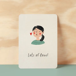 Postkarte Lots of Love
