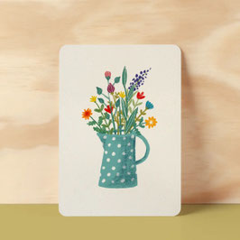 Postkarte Wildblumenstrauß