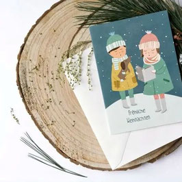 Klappkarte Weihnachten Kinderchor