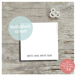 Notizblock »Write here«