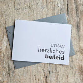 unser herzliches beileid