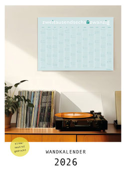 Typokalender Wandkalender 2026