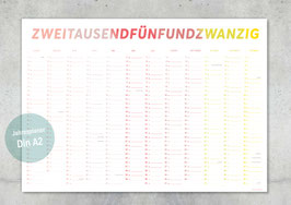 Typokalender Wandkalender 2025