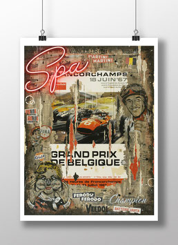 Tirage d'art "Grand Prix de Belgique 1967 - SPA Francorchamps"