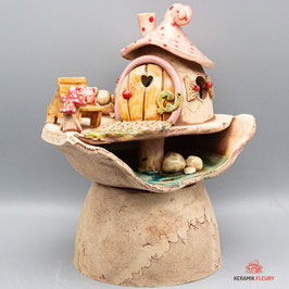 Keramik Wasserspeier / Brunnen (ohne Schale) (5502)
