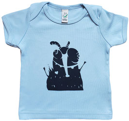 Baby T-Shirt | Rüsselmücke | blau-schwarz